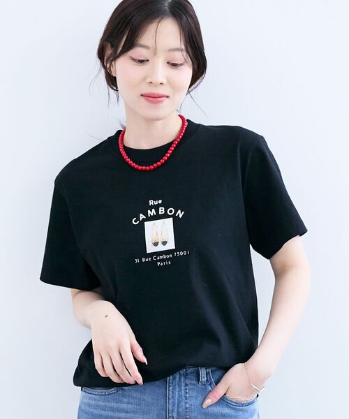 le.coeur blanc（ルクールブラン）の「Rue CAMBON TEE（Tシャツ/カットソー・レディース・ホワイト/ブラック・38）」の16枚目の写真