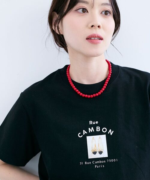 le.coeur blanc（ルクールブラン）の「Rue CAMBON TEE（Tシャツ/カットソー・レディース・ホワイト/ブラック・38）」の17枚目の写真