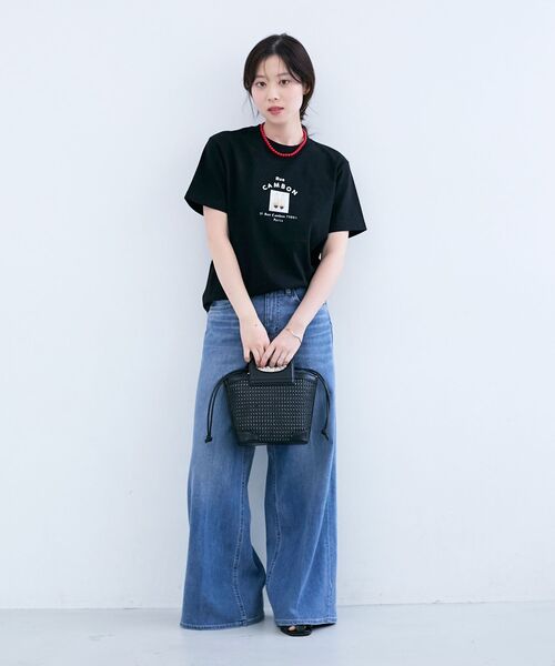 le.coeur blanc（ルクールブラン）の「Rue CAMBON TEE（Tシャツ/カットソー・レディース・ホワイト/ブラック・38）」の18枚目の写真