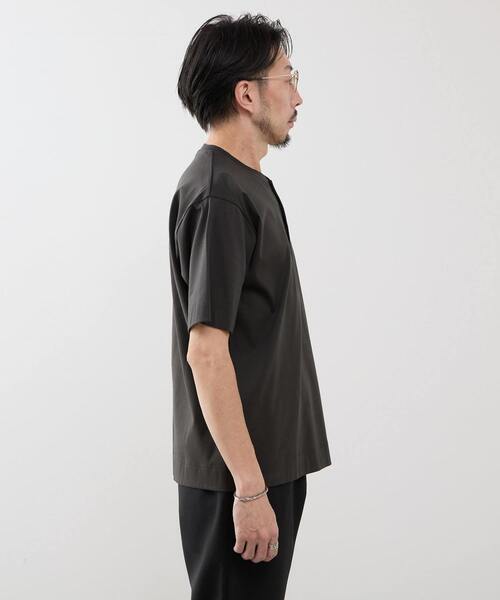 セール】マーセライズドスムース ヘンリーネックTシャツ（Tシャツ
