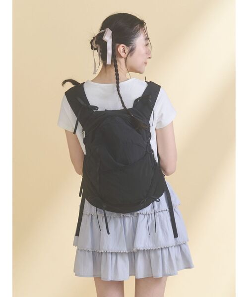 merry jenny（メリージェニー）の「Ribbon Daypack（バックパック/リュック・レディース・ブラック/ピンク/カーキ・FREE）」の11枚目の写真