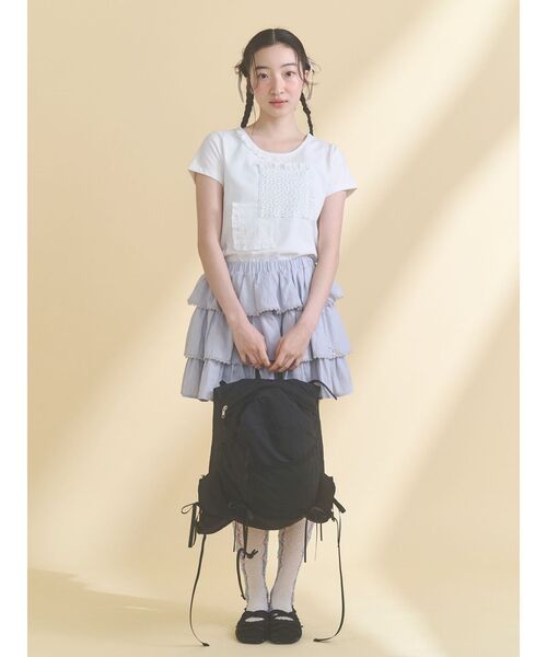 merry jenny（メリージェニー）の「Ribbon Daypack（バックパック/リュック・レディース・ブラック/ピンク/カーキ・FREE）」の12枚目の写真