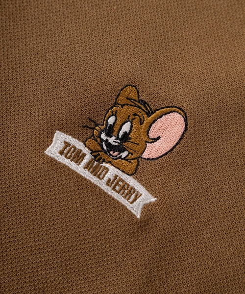 Tom&Jerry(トムアンドジェリー)の「【71】【TOM&JERRY/トムとジェリー】ワンポイント刺繍 鹿の子 ラインポロシャツ/ユニセックス/レディース/メンズ(ポロシャツ・レディース・キャメル/グリーン/ホワイト/ブラック・M/XL/L)」の9枚目の写真