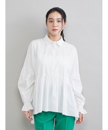 Mila Owen | シャツ衿ギャザーチュニックブラウス(シャツ/ブラウス)