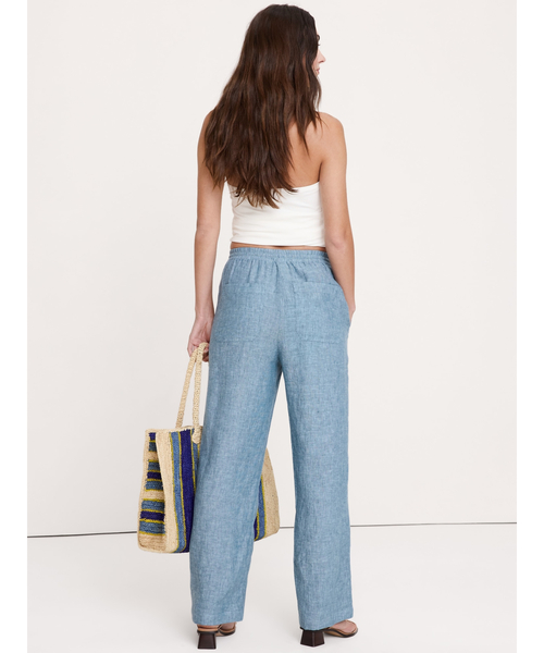 Banana Republic(バナナリパブリック)の「ゲッタウェイ ストレート レッグ プルオン リネン パンツ(その他パンツ・レディース・ブルー/ナチュラル/ブラウン/オリーブ/ブラック/ホワイト・XS/L/M/S)」の14枚目の写真