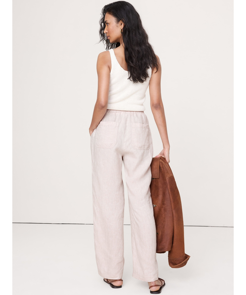 Banana Republic(バナナリパブリック)の「ゲッタウェイ ストレート レッグ プルオン リネン パンツ(その他パンツ・レディース・ブルー/ナチュラル/ブラウン/オリーブ/ブラック/ホワイト・XS/L/M/S)」の18枚目の写真