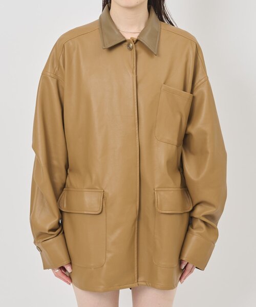 mystic（ミスティック）の「マルチWAYレースレイヤードジャケット（その他アウター・レディース・アイボリー/キャメル・2/1）」の19枚目の写真