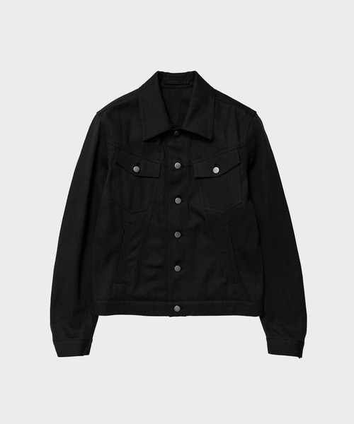 CONZ（コンズ）の「tracker jacket/トラッカージャケット/デニムジャケット/NVRFRGT（デニムジャケット・メンズ・ブラック/ダークグレー・1/2/3）」の3枚目の写真
