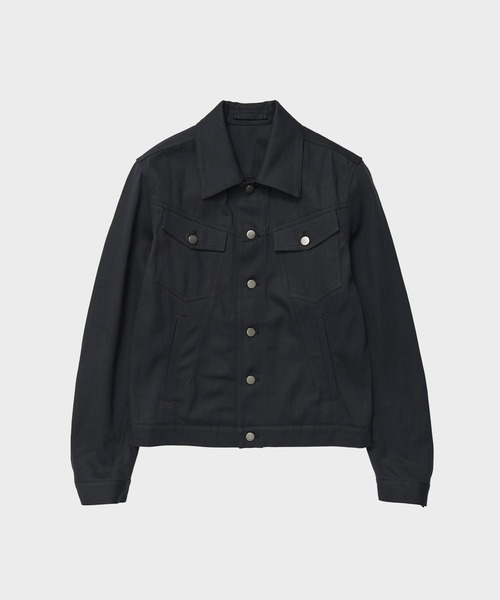CONZ（コンズ）の「tracker jacket/トラッカージャケット/デニムジャケット/NVRFRGT（デニムジャケット・メンズ・ブラック/ダークグレー・1/2/3）」の8枚目の写真