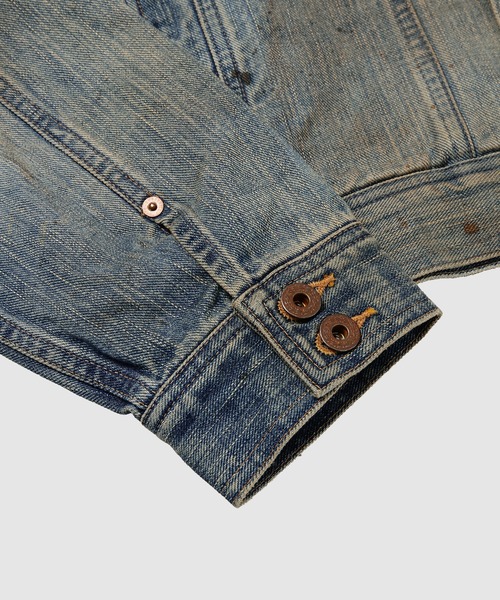 SUGARHILL(シュガーヒル)の「FADED LAPEL DENIM JACKET(デニムジャケット・メンズ・インディゴブルー・1/2)」の5枚目の写真