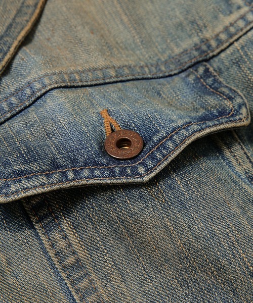 SUGARHILL(シュガーヒル)の「FADED LAPEL DENIM JACKET(デニムジャケット・メンズ・インディゴブルー・1/2)」の4枚目の写真