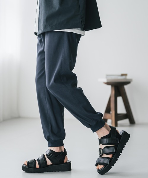 Rocky Monroe(ロッキーモンロー)の「接触冷感 多機能ストレッチクロップドイージージョガーパンツ(その他パンツ・メンズ・グレー/ブラック/ブルーグレー/ブルーグリーン/カーキ/サックスブルー/ベージュ/ネイビー/チャコール/インディゴブルー/ブラウン/オフホワイト・XL/M/XXL/L/S)」の9枚目の写真