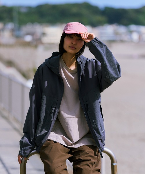 Snow Peak(スノーピーク)の「Snow Peak / Insect Shield Jacket インセクトシールドジャケット(ナイロンジャケット・メンズ・グレイッシュベージュ/ブラウン/チャコール・S/M/L)」の14枚目の写真