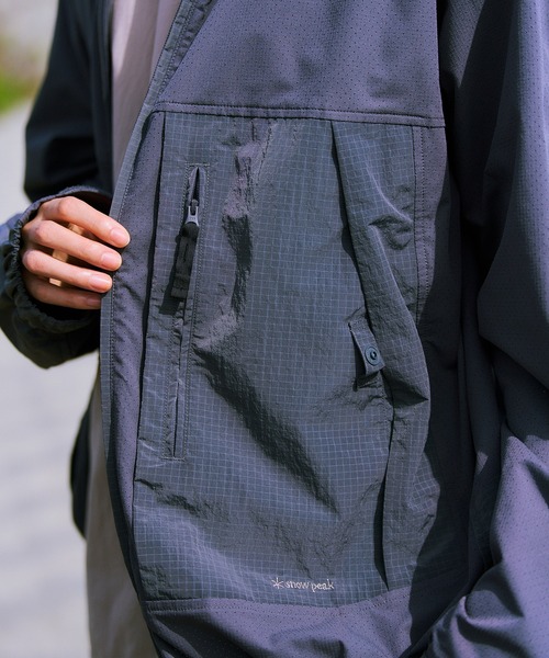 Snow Peak(スノーピーク)の「Snow Peak / Insect Shield Jacket インセクトシールドジャケット(ナイロンジャケット・メンズ・グレイッシュベージュ/ブラウン/チャコール・S/M/L)」の17枚目の写真