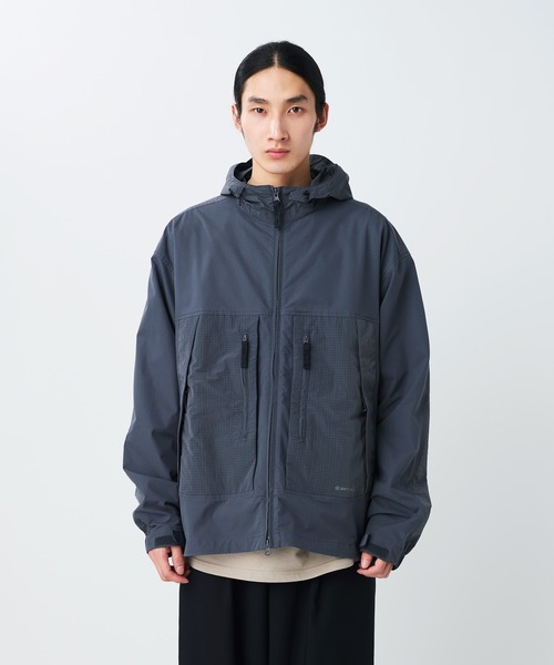 Snow Peak(スノーピーク)の「Snow Peak / Insect Shield Jacket インセクトシールドジャケット(ナイロンジャケット・メンズ・グレイッシュベージュ/ブラウン/チャコール・S/M/L)」の6枚目の写真