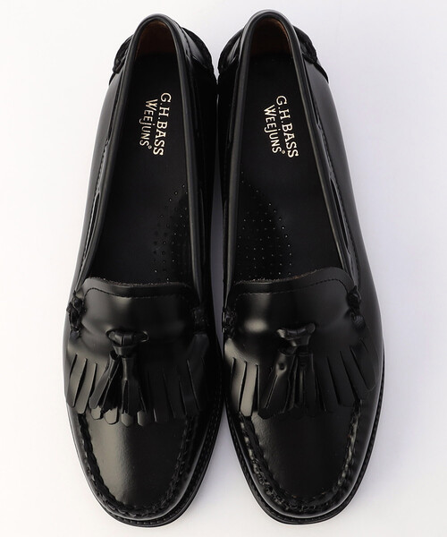 FREAK'S STORE(フリークスストア)の「G.H.BASS/ジーエイチバス WEEJUN II Esther Kiltie/エスター キルト(ローファー・レディース・ワインレッド/ブラック・6.5/7.5/7)」の3枚目の写真