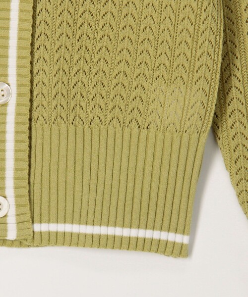 MICO COULIER（ミコクリエ）の「松葉柄ライン入りカーディガン（カーディガン/ボレロ・レディース・イエロー/グレイッシュベージュ/チャコールグレー・38）」の17枚目の写真