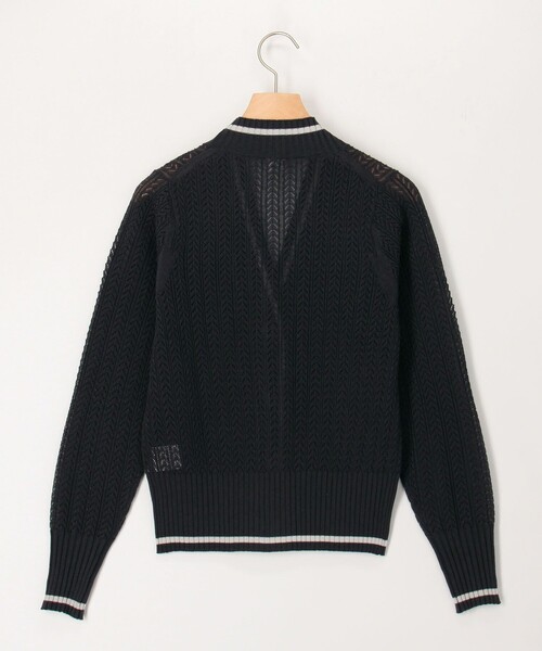 MICO COULIER（ミコクリエ）の「松葉柄ライン入りカーディガン（カーディガン/ボレロ・レディース・イエロー/グレイッシュベージュ/チャコールグレー・38）」の14枚目の写真