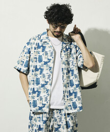 FREAK'S STORE（フリークスストア）の「Firsthand ファーストハンド オープンカラー パターン ショートスリーブシャツ   総柄デザイン開襟シャツ   セットアップ対応   ビッグシルエット（シャツ/ブラウス）」