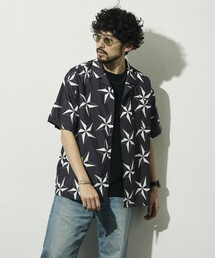 FREAK'S STORE（フリークスストア）の「Firsthand ファーストハンド オープンカラー パターン ショートスリーブシャツ   総柄デザイン開襟シャツ   セットアップ対応   ビッグシルエット（シャツ/ブラウス）」