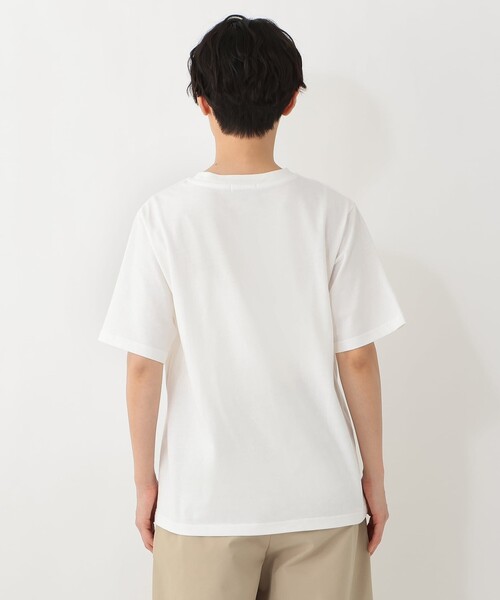 Afternoon Tea(アフタヌーンティー)の「パッチワーク刺繍Tシャツ/リバティプリント(Tシャツ/カットソー・レディース・オフホワイト/アイボリー/ネイビー・MEDIUM)」の4枚目の写真