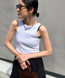 NOLLEY’S | 【MAQWEL/マクウェル】ウォッシャブルCOTTON RIB タンクトップ(タンクトップ)