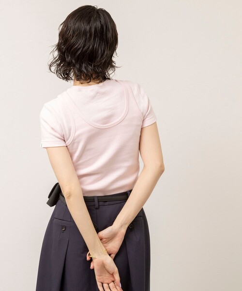 NOLLEY’S(ノーリーズ)の「【MAQWEL/マクウェル】ウォッシャブルCOTTON RIB タンクトップ(タンクトップ・レディース・ネイビー/ライトグレー/ベビーピンク/オフホワイト・FREE)」の11枚目の写真