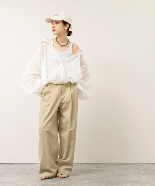 NOLLEY’S(ノーリーズ)の「【MAQWEL/マクウェル】ウォッシャブルCOTTON RIB タンクトップ(タンクトップ・レディース・ネイビー/ライトグレー/ベビーピンク/オフホワイト・FREE)」の17枚目の写真