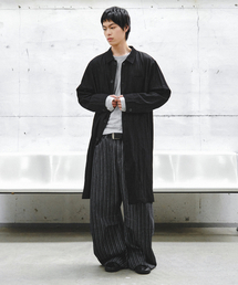 INTEMPOMOOD（インテンポムード）の「ファサードシェルマックコート_ブラック（トレンチコート）」