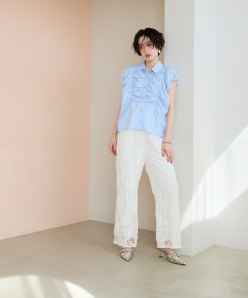 ELLEgirl(エルガール)の「パッチワークレースパンツ(その他パンツ・レディース・オフホワイト・M/L)」の16枚目の写真