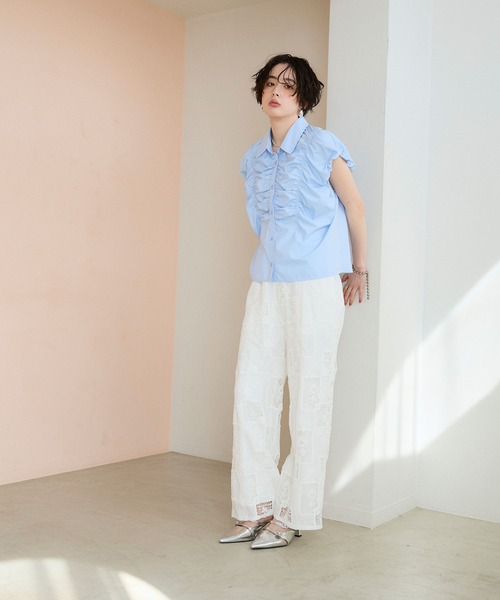 ELLEgirl(エルガール)の「パッチワークレースパンツ(その他パンツ・レディース・オフホワイト・M/L)」の13枚目の写真