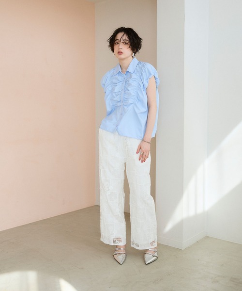 ELLEgirl(エルガール)の「パッチワークレースパンツ(その他パンツ・レディース・オフホワイト・M/L)」の14枚目の写真