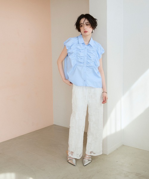 ELLEgirl(エルガール)の「パッチワークレースパンツ(その他パンツ・レディース・オフホワイト・M/L)」の15枚目の写真