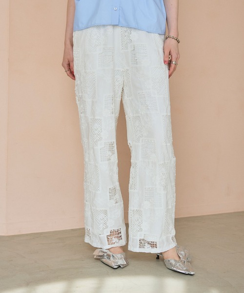 ELLEgirl(エルガール)の「パッチワークレースパンツ(その他パンツ・レディース・オフホワイト・M/L)」の19枚目の写真