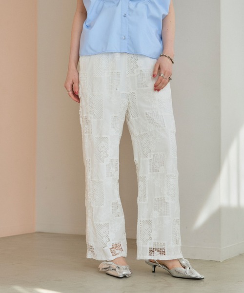 ELLEgirl(エルガール)の「パッチワークレースパンツ(その他パンツ・レディース・オフホワイト・M/L)」の20枚目の写真