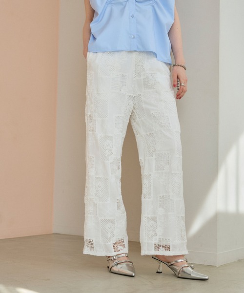 ELLEgirl(エルガール)の「パッチワークレースパンツ(その他パンツ・レディース・オフホワイト・M/L)」の21枚目の写真