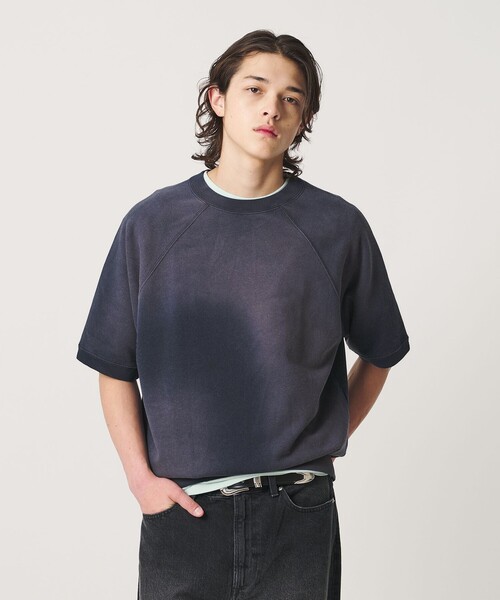 BEAUTY&YOUTH UNITED ARROWS(ビューティーアンドユースユナイテッドアローズ)の「サンフェード ショートスリーブ スウェット(Tシャツ/カットソー・メンズ・ダークグレー/ネイビー・M/L/S/XL)」の2枚目の写真