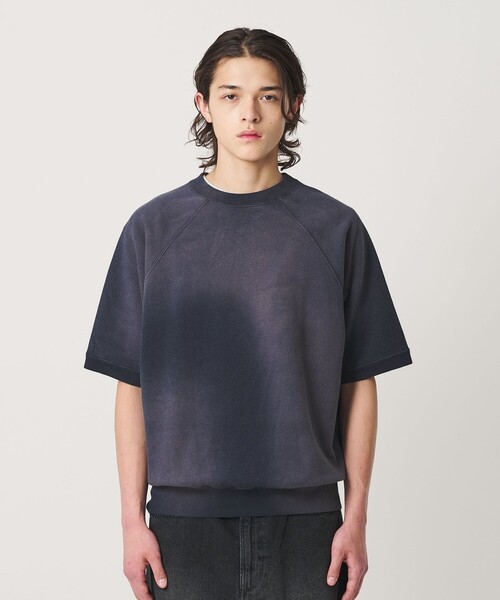 BEAUTY&YOUTH UNITED ARROWS(ビューティーアンドユースユナイテッドアローズ)の「サンフェード ショートスリーブ スウェット(Tシャツ/カットソー・メンズ・ダークグレー/ネイビー・M/L/S/XL)」の4枚目の写真