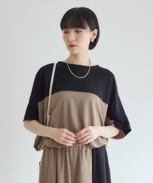 配色プルオーバー