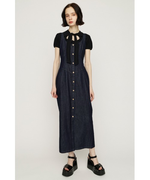 DENIM I LINE CAMI L/OP デニムアイラインキャミロングワンピース 春服