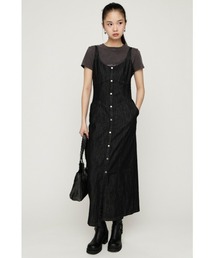 SLY(�X���C)��DENIM I LINE CAMI L/OP �f�j���A�C���C���L���~�����O�����s�[�X �t�� �ĕ� �L���~�����s(�����s�[�X)