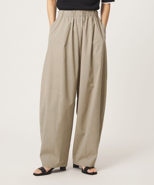 green label relaxing(グリーンレーベルリラクシング)の「【WEB限定】<at ease>カーブ パンツ マシンウォッシャブル ストレッチ UVカット(その他パンツ・レディース・ブラック/ダークブラウン/ベージュ・36/SHORT/40/38/TALL)」の3枚目の写真
