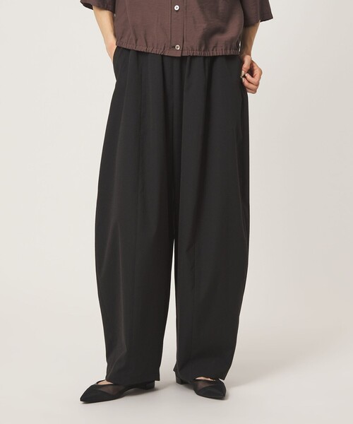 green label relaxing(グリーンレーベルリラクシング)の「【WEB限定】<at ease>カーブ パンツ マシンウォッシャブル ストレッチ UVカット(その他パンツ・レディース・ブラック/ダークブラウン/ベージュ・36/SHORT/40/38/TALL)」の9枚目の写真