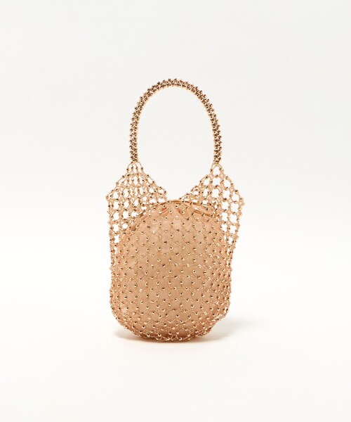 Steven Alan(スティーブンアラン)の「<The Bagmati>BEADS HAND BAG/バッグ(ハンドバッグ・レディース・ブラック/シャーベット・FREE)」の1枚目の写真