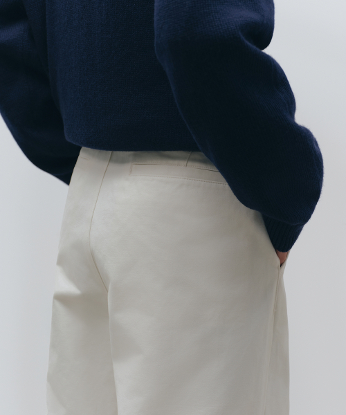 MUSINSA STANDARD（ムシンサスタンダード）の「ブラッシュドワンタックワイドチノパンツ[クリーム]（その他パンツ・メンズ・その他・26/27/28/29/30/31/32/33/34/36/38/40/42）」の6枚目の写真