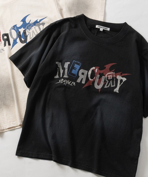 JOHN'S CLOSET(ジョンズクローゼット)の「【13】ロゴプリントTシャツ ピグメント/カモフラ(Tシャツ/カットソー・メンズ・ブラック/アイボリー/カーキ・SMALL/LARGE/MEDIUM)」の2枚目の写真