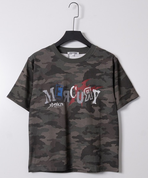 JOHN'S CLOSET(ジョンズクローゼット)の「【13】ロゴプリントTシャツ ピグメント/カモフラ(Tシャツ/カットソー・メンズ・ブラック/アイボリー/カーキ・SMALL/LARGE/MEDIUM)」の13枚目の写真