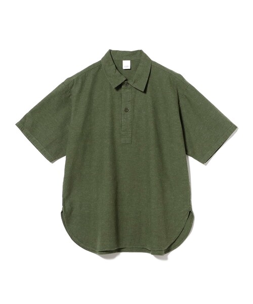 BEAMS(ビームス)の「ミリタリー プルオーバー シャツ 【ワイドフィット】(シャツ/ブラウス・メンズ・ナチュラル/ネイビー/オリーブ・M/S/L/XL)」の3枚目の写真