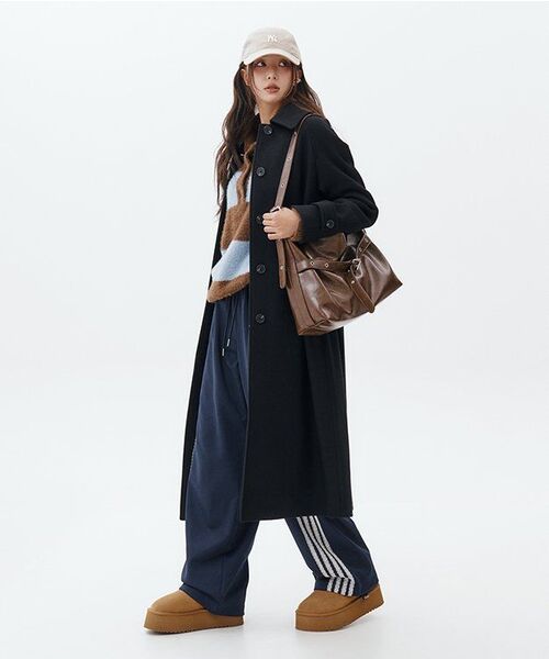 MUSINSA STANDARD WOMAN（ムシンサスタンダードウーマン）の「ウィメンズカシミヤブレンドバルマカンローブコート[オートミール]（チェスターコート・レディース・その他・SMALL/LARGE/MEDIUM/X-SMALL）」の13枚目の写真