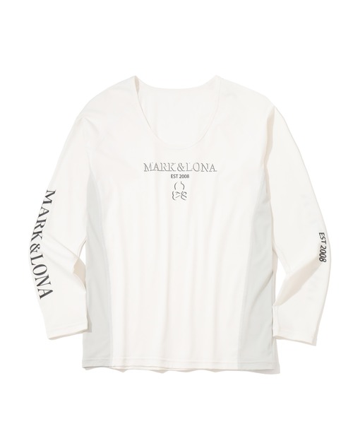 MARK & LONA(マークアンドロナ)の「HEC U-Neck UV Base Layer | MEN(Tシャツ/カットソー・メンズ・ブラック/ホワイト・46/48/50)」の1枚目の写真